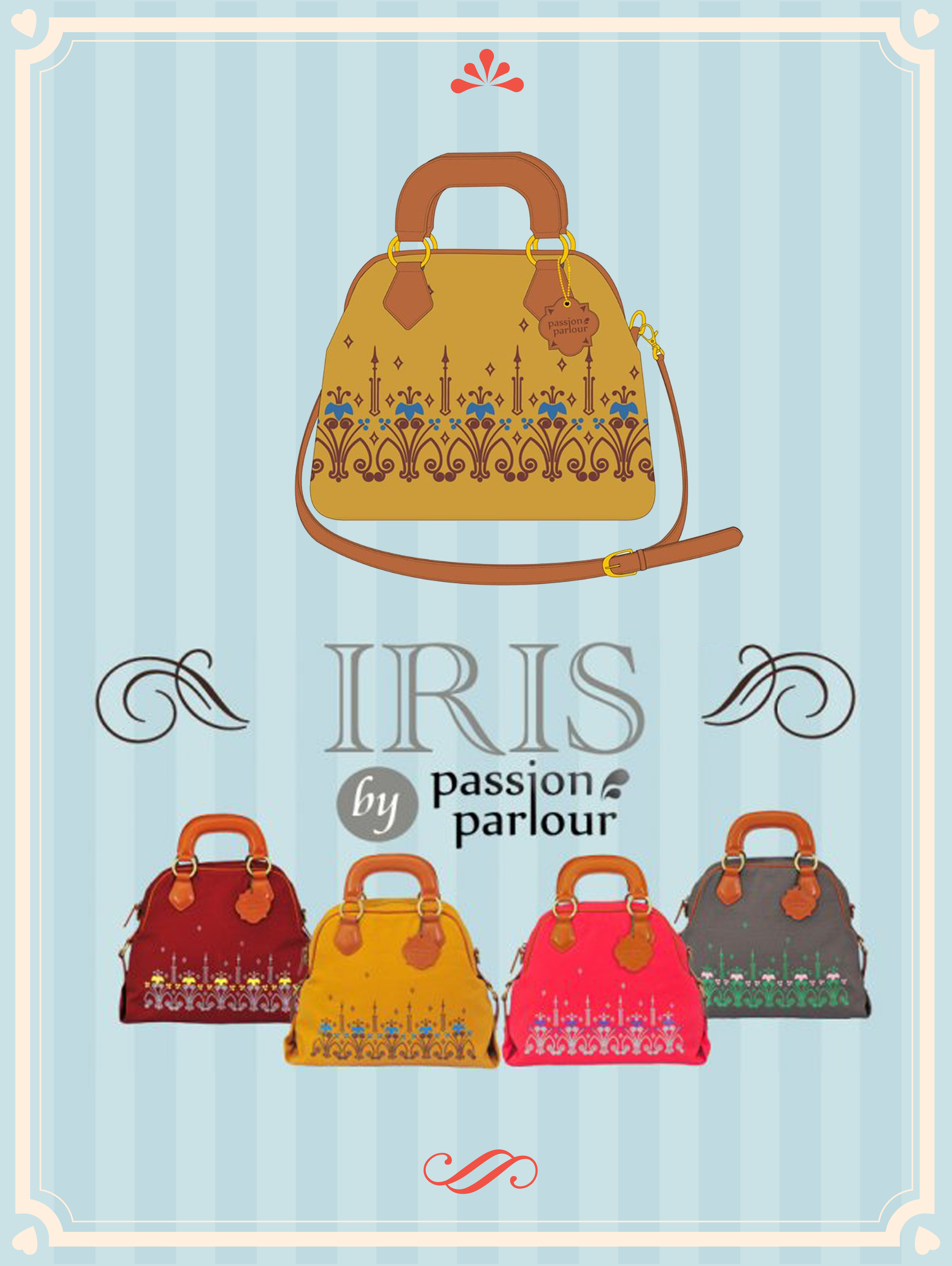 กระเป๋าผ้าแคนวาสดีไซน์เก๋ รุ่น Iris จาก Passion Parlour