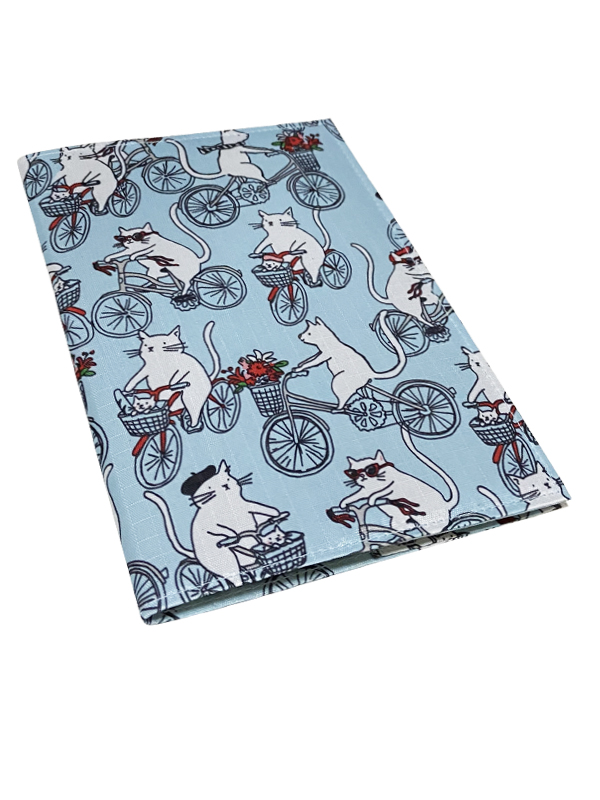 Cats ride Bicycles - Blue