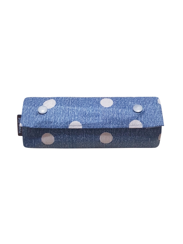 Denim Polka Dot - Blue