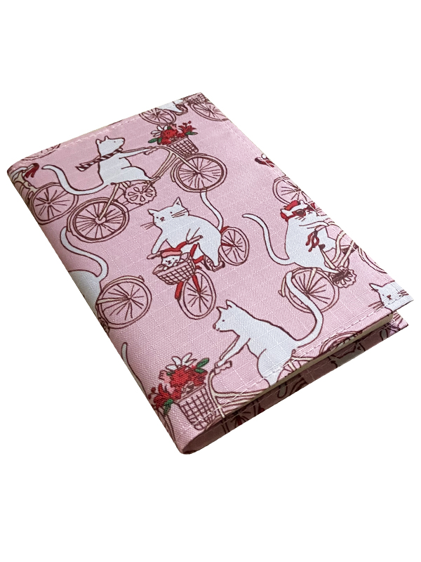 Cat ride a bicycle - Pink