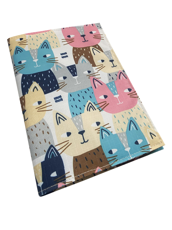 Square head cat - Pink/Cream